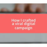 How I crafted a viral digital campaign